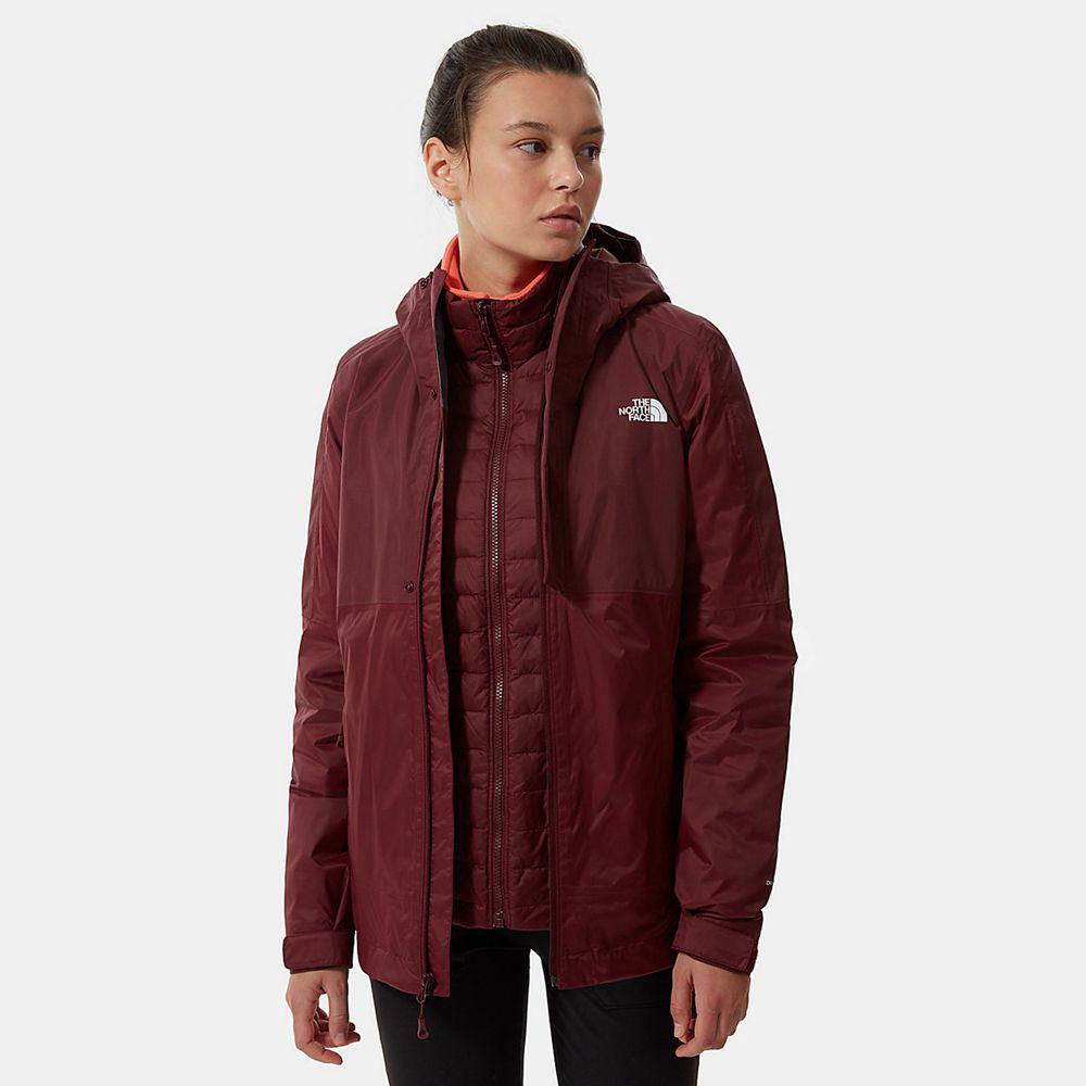 The North Face Down Insulated Dryvent™ Triclimate Γυναικεια Μπουφάν 3 Σε 1 - Κοκκινα (NTGK37092)